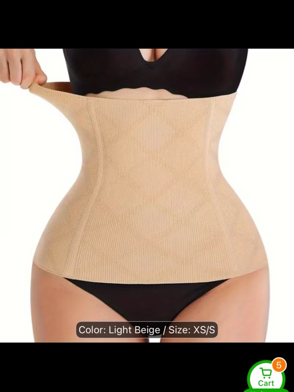 Waist Trainer Tummy Wrap, Tummy Control Slim Girdle Belt Cincher, Shapewear XS/S